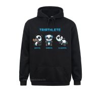 Gaming Panda Triathlete Gaming Eating Sleeping Hoodie Dominant Street Sweatshirts Long Sleeve Hoodies For Adult Hoods Labor Day Size XS-4XL