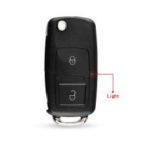 【support】 islwpi KEYYOU 2/3ปุ่มพับกุญแจรถพลิกกุญแจสำหรับ VW โปโล P Assat B5 Tiguan กอล์ฟโฟล์คสวาเกน Skoda