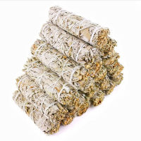 1-10Pcs Incensos Naturais White Sage Bundle Smudge Sticks y Purification สภาพแวดล้อมการทำสมาธิน้ำมันหอมระเหยธูป Sticks