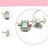 Geekservo 1 PCS Motor 2KG Servo Dual Output Cross Axis 360 Degree Programmable Dual Output Axis Suitable for Lego Building Blocks