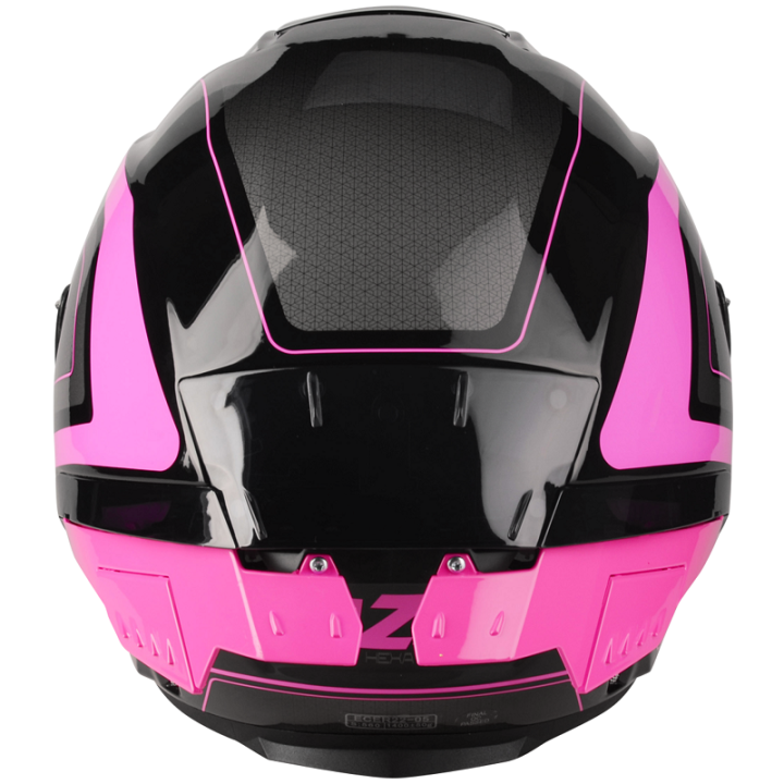 หมวกกันน็อกlazer-รุ่นtango-sr-hexa-สีblack-pink-grey-spoiler