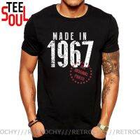 Vintage Made in 1967 Original Parts T shirt men Retro Born in 1967 shirt Father Dad Birthday Gift Hispter Classic Birth Year Tee XS-4XL-5XL-6XL