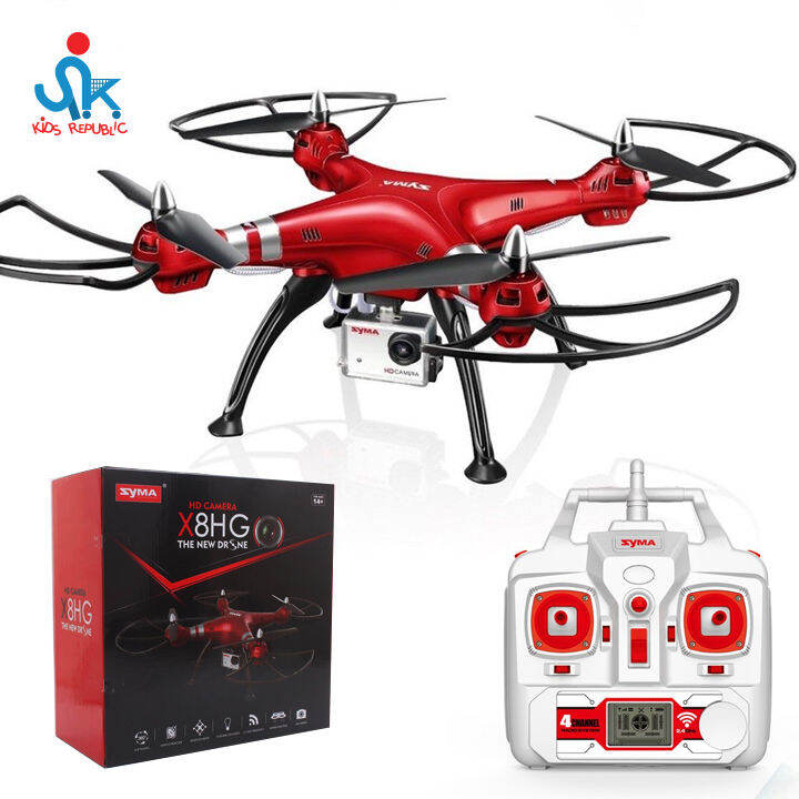 Syma X8HG Headless Mode 2.4G 4CH 6Axis Remote Control Quadcopter (Red ...