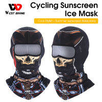 WEST BIKING Full Face ฤดูร้อน Balaclava หมวก UV Sun Protection หน้ากากขี่จักรยาน Ike ผ้าพันคอ Breathable กลางแจ้งรถจักรยานยนต์ Face