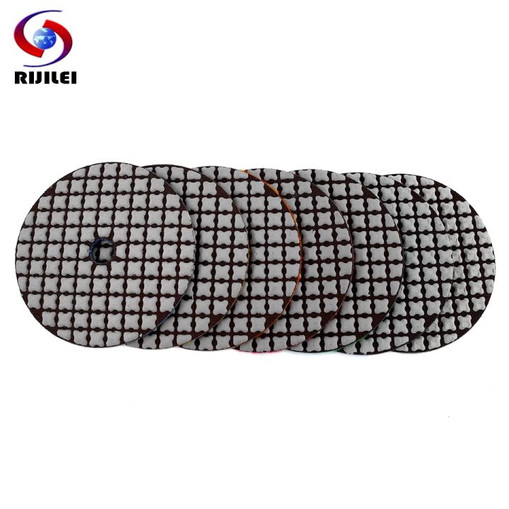 rijilei-7-pcs-100mm-dry-polishing-pad-4-inch-sharp-type-diamond-polishing-pads-for-granite-marble-sanding-disc-for-stone-zl30