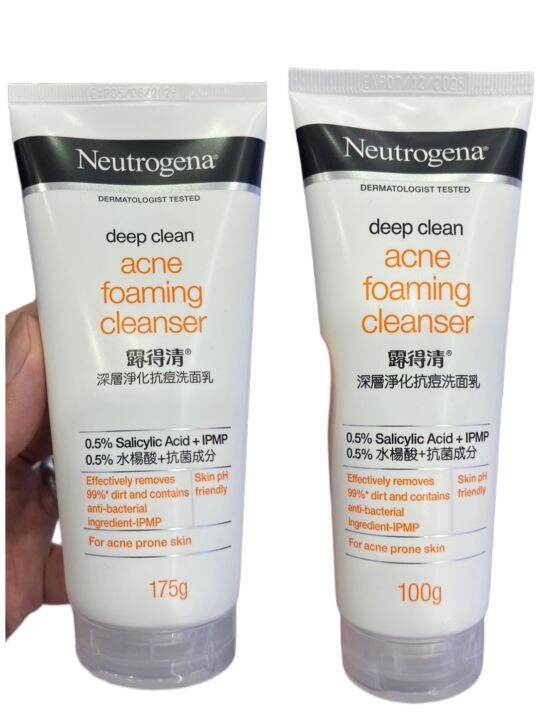 neutrogena-deep-clean-acne-foaming-cleanser-นูโทรจีนา-ดีพ-คลีน-แอคเน่-เหมาะสำหรับคนเป็นสิว