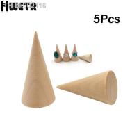 ❖ Creative Ring Stand Jewelry Display Stand Ring Storage Box Wood Cone Ring Display Tool Jewelry Storage Jewelry Display Holder