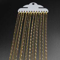 【YF】 Gold Rhodium Clasp Chain Necklace Jewelry Making Bulk Findings Acessórios Atacado 40-60cm 12Pcs per Pack