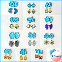 X-STARRY แฮนด์เมดสัตว์อีพ็อกซี่รังสียูวีเครื่องประดับรูปหัวใจเครื่องมือทำต่างหูจี้ดอกไม้แม่พิมพ์เรซินเรซินพิมพ์เค้กซิลิโคนแมวและปลา