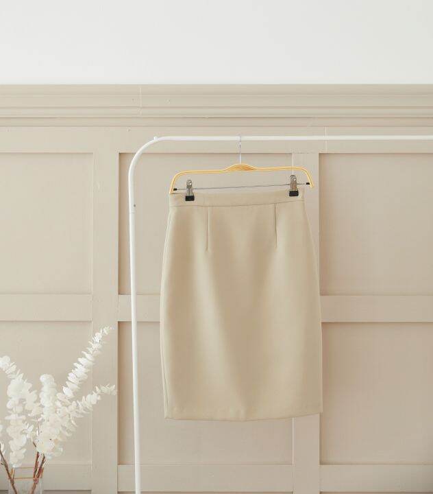 techinee-basic-pencil-skirt-กระโปรงดินสอผาหลัง-กลุ่มสีใหม่