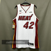 【High Quality】Mens 2022-23 New Original NBA Miami Heat #42 Kevin Love Jersey Association Edition White Swingman Heat-pressed