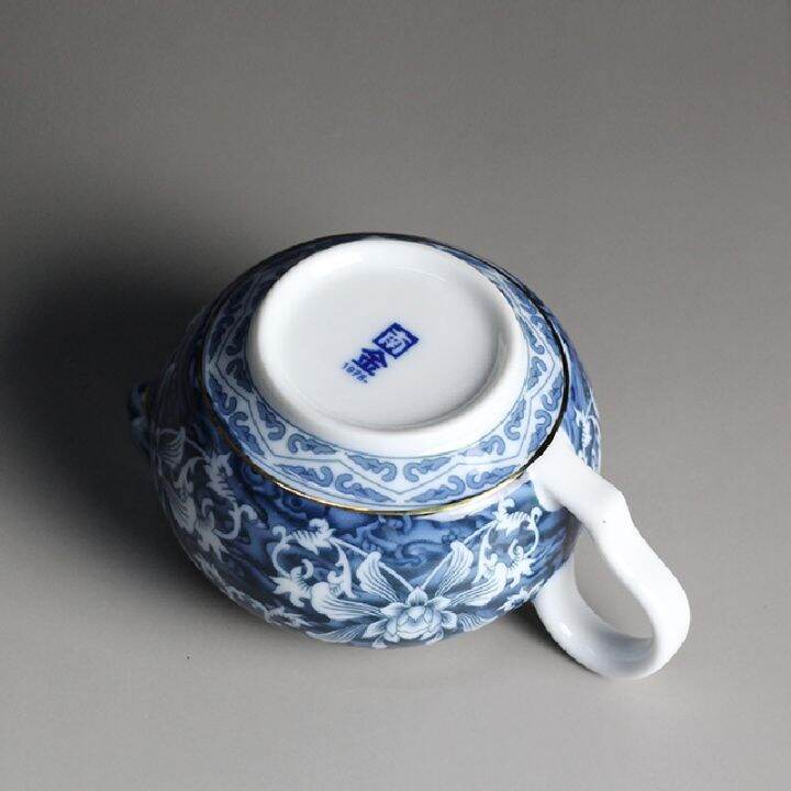 chinese-teaset-tea-jug-pitcher-jingdezhen-blue-and-white-porcelain-cup-ceramic-frothing-milk-coffee-latte-pot-drinkware