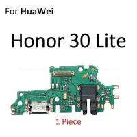 Mic Flex Cable บอร์ดชาร์จหัวเชื่อมปลั๊กแท่นชาร์จแบบ Usb สำหรับ Huawei Honor 30S 30i View Mate 40 30 Pro 5G Lite Plus