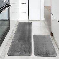 Soft Nonslip Kitchen Mat Set Bathroom Bedroom Doormat Dirtyproof Kitchen Carpet Water Absorption Bath Mat Microfiber Floor Mat