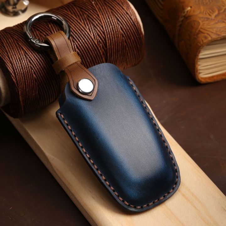 leather-car-key-case-cover-keychain-holder-fob-protector-for-ford-mondeo-lincoln-aviator-navigator-f150-raptor-focus-keyring-bag