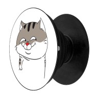[HCM]Giá đỡ điện thoại đa năng in hình Mèo con lồi lõm Màu đen thumbnail