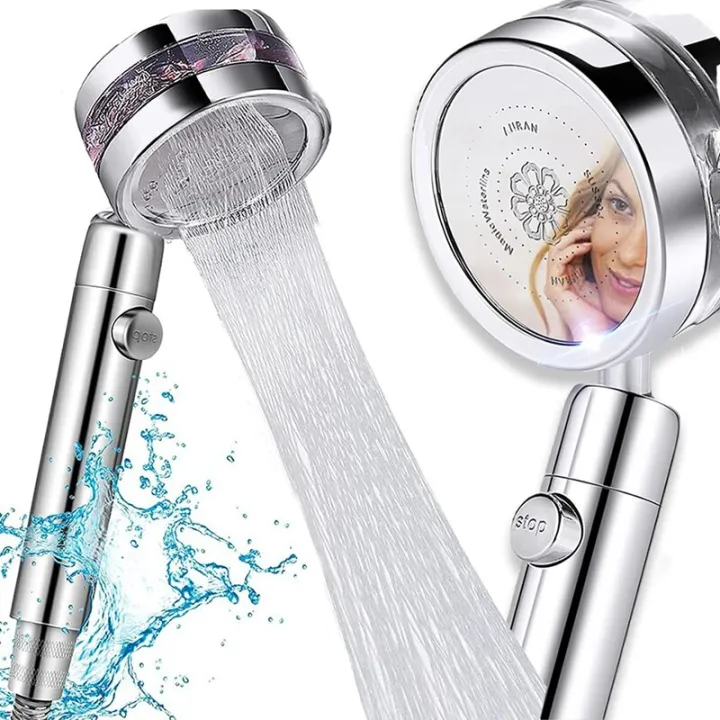 JFBL Hot High Pressure Water Saving Shower Easy Install Handheld Turbocharged Shower Head 360