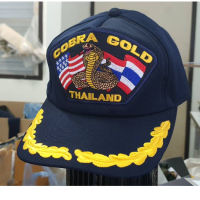 หมวกแก๊ปสีกรมท่า cobra gold แบบ 1 ช่อ ของแท้จากทหารเรือ