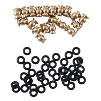 20PCS Brass Shock Links Joint Balls RC Car Joint Balls with O-Rings for 1/24 RC Crawler Car Axial SCX24 Upgrade Parts