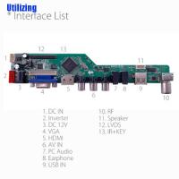 (Utilizing) เมนบอร์ดควบคุมหน้าจอทีวี LCD T.V53.03 V53 สําหรับทีวี