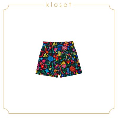 Kloset Catrina Bloom Shorts(RS21-P002) กางเกงแฟชั่น กางเกงขาสั้น กางเกงผ้าพิมพ์ลาย  เสื้อผ้าแฟชั่น