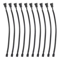 10PCS 4 Pin PWM Fan Extension Power Cable Connector Case Male to Female Extending Cables Compatible with 4 Pin/3 Pin Fan