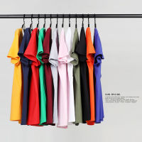 ? Clearance Price ?  ฤดูร้อนที่เรียบง่ายสีทึบหลวมแขนสั้นเสื้อยืด / วันผูกผู้ชายและผู้หญิงครึ่งแขนปุ่มเสื้อด้านบน