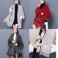 Sleeve Shawl In Autumn And Winter New Xiaoxiangfeng Warm Fashion Tourism National Style Cuffs,