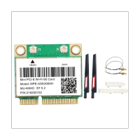 MPE-AXE3000H WiFi Card Adapter+Antenna WiFi 6E 2400Mbps Mini PCI-E for BT 5.2 802.11AX 2.4G/5G/6Ghz Wlan Network Card Spare Parts