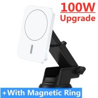 100W Magnetic Wireless Chargers Car Air Vent Phone Holder For iPhone 14 13 12 Pro Max Induction Fast Charging Station Charger