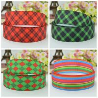 【cw】 10 Yards 22mm 7/8 quot;lattice Redpretty Printed grosgrain ribbon hair bow Headwear hair accessories retail B0929 【hot】