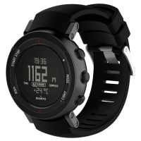 สายรัดข้อมือซิลิโคนสำหรับ SUUNTO CORE สีดำ MultSport GPS สายรัดนาฬิกาข้อมือ Smart Watch