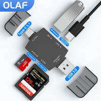 Pemaca Kad Olaf USB 3.0 untuk Jenis C Micro การ์ดความจำ Penyesuai Kad Memori untuk Aksesori แล็ปท็อป PC เครื่องอ่านการ์ดอัจฉริยะหลายเครื่องอ่านการ์ด