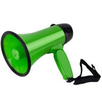 Portable Hand 25 Watt Bullhorn Megaphone with Siren Loud Speaker Recording Horn Tour Guide Speakers Microphone Loudspeaker Megaphones