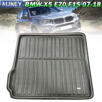 Cargo Mat Boot Liner ด้านหลังถาดสำหรับ BMW X5 E70 F15 5-Seater 2007 2008 2009 2010 2011 2012 2013 2014 2015 - 2018