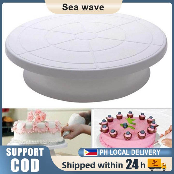 Plastic Cake turntable Kitchen Baking Tools set Decoration Accessories  Stand DIY Mold Rotating Stable Anti-skid Round Cake Table