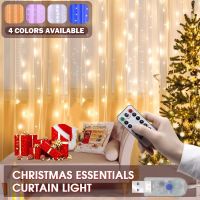 ㍿☁ Garland Curtain Lights 8 Modes USB Remote Control Fairy Bronze line Lights String Wedding Christmas Decor for Home Bedroom Lamp