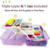 Lalemon Ultimate Art Supplies Set เซ็ตอุปกรณ์ศิลปะแบบจัดเต็มชุดใหญ่ Free! Triple layer ART BOX กล่องเก็บ 3 ชั้นพกพา