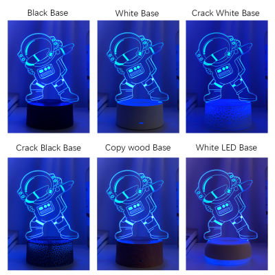 New 3d Illusion Child Night Lights Creativity Touch Sensor Remote Nightlight for Kids Bedroom Decoration Soccer Table Lamp Gifts