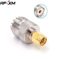 UHF SO-239 SO239 Female to SMA Male Plug Connector Coaxial Adapter