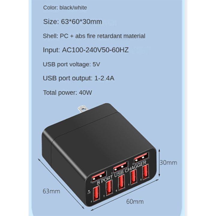 1-pcs-8-port-usb-porous-charger-foldable-portable-travel-quick-charger-eu-plug