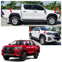 คิ้วล้อ ทรงเรียบ 5 นิ้ว ทรงห้าง ใส่ตัวยกสูง สีดำด้าน จำนวน 6ชิ้น Toyota Hilux Revo Rocco โตโยต้า ร็อกโค่ รีโว่ ไฮลัก 2ประตู 4ประตู ปี 2018 2019 สินค้าราคาถูก คุณภาพดี Fender Flares 5 inch