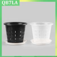 5pcs Plastic Orchid Flower planter Pots tray Holes Air Function Root Growth Container Slots wall hanging hole grow Pot QB7LA Shop