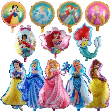 Ariel Belle Sleeping Beauty Snow White Cinderella Disney Princess Mylar Balloons