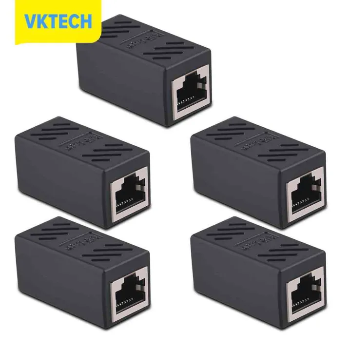 [Vktech] 2/5/10pcs RJ45 Female Connector Network