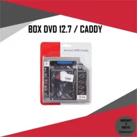 BOX DVD FOR HDD CADDY 12.7 / ถาดแปลงใส่ HDD SSD ในช่อง DVD โน๊ตบุ๊ค ขนาด 12.7 mm.