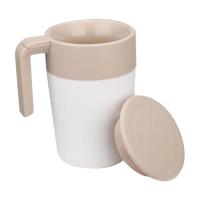 Spill Free Coffee Mug Travel Coffee Cup Coffee Brewing Cup For Cars Travels Coffee Suction Cup Coffee Mixing Mugs Easy Grip Cups