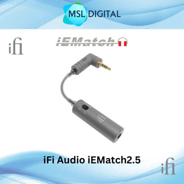 iFi audio iEMatch2.5 2.5mm Balanced Headphone Attenuator Lazada