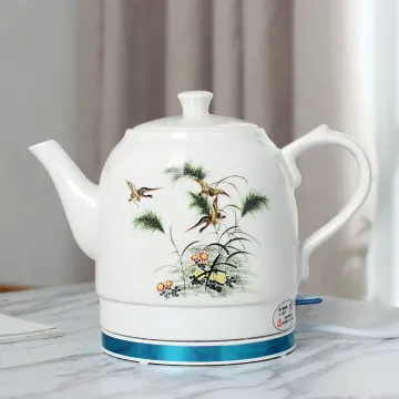 Ceramic Electric Kettle Porcelain Kettle Blue and White Porcelain Foam  Teapot Daily Kungfu Teapot Electric Tea Kettle