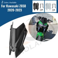 ❧✿ ◎ รถจักรยานยนต์หน้าจอด้านหน้าอุปกรณ์กำบังลมสำหรับ Kawasaki Z 650 2020 2021 2022 2023 Z650กระจกบังลมตัวเบี่ยงเบนอากาศ